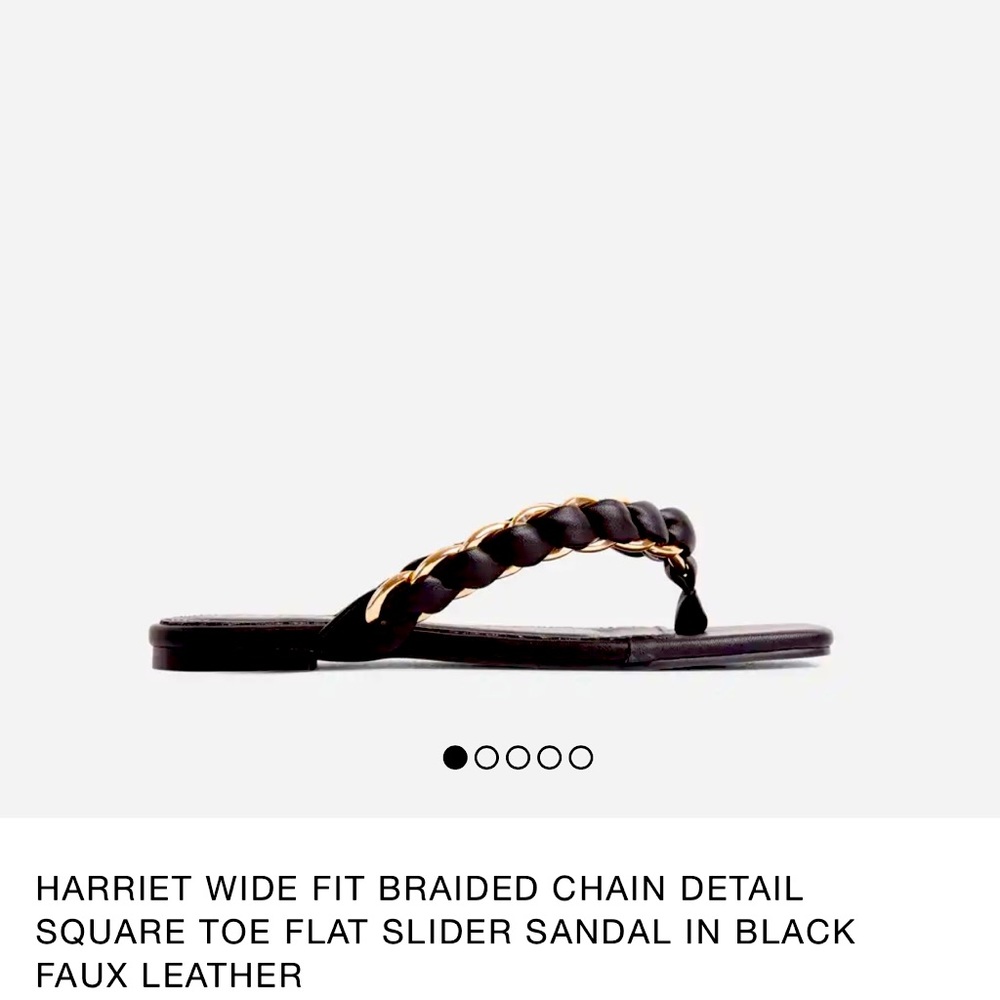 NEW! EGO Official Chain Detail Sandals